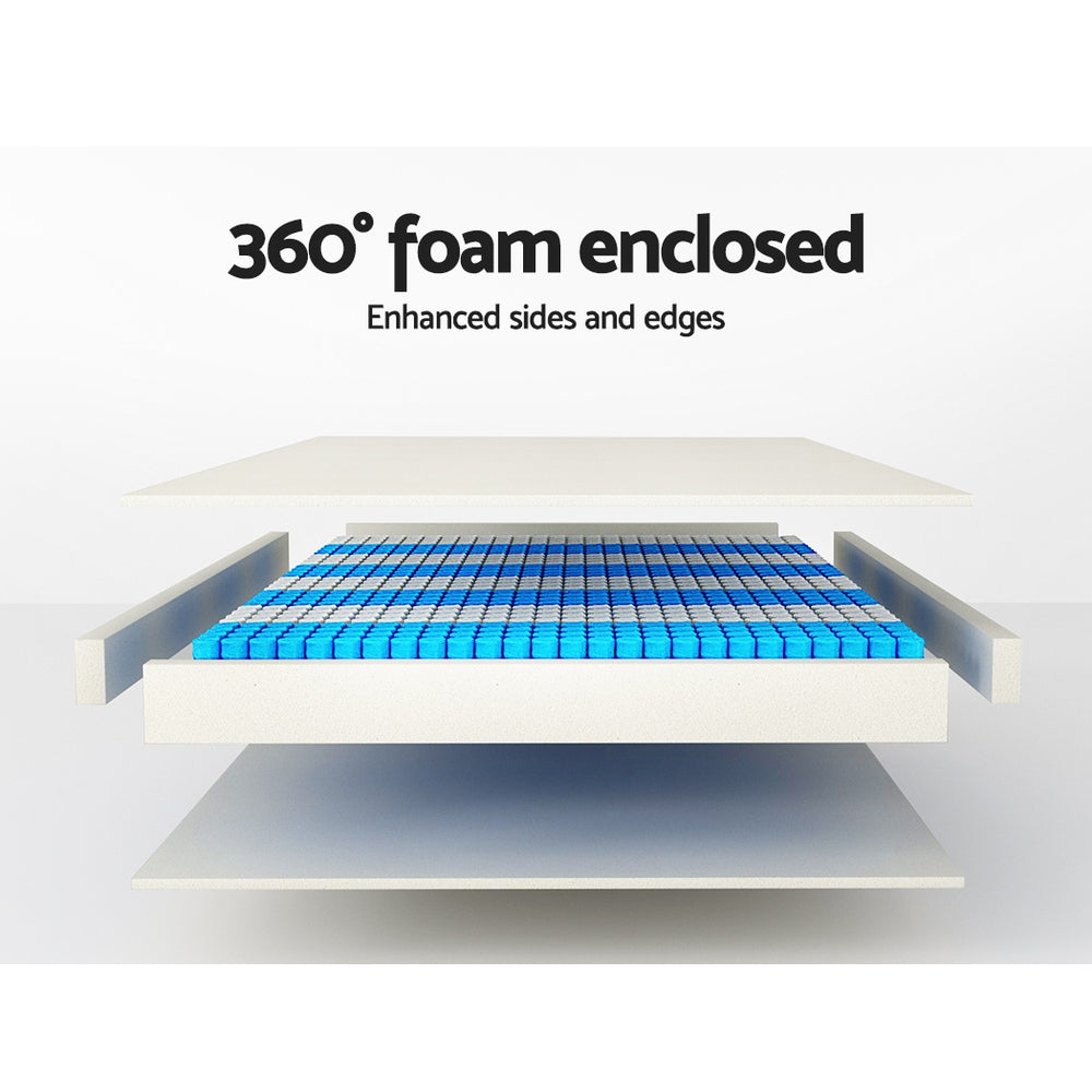Giselle Bedding 35cm Mattress Bamboo Cover Queen-Mattresses-PEROZ Accessories