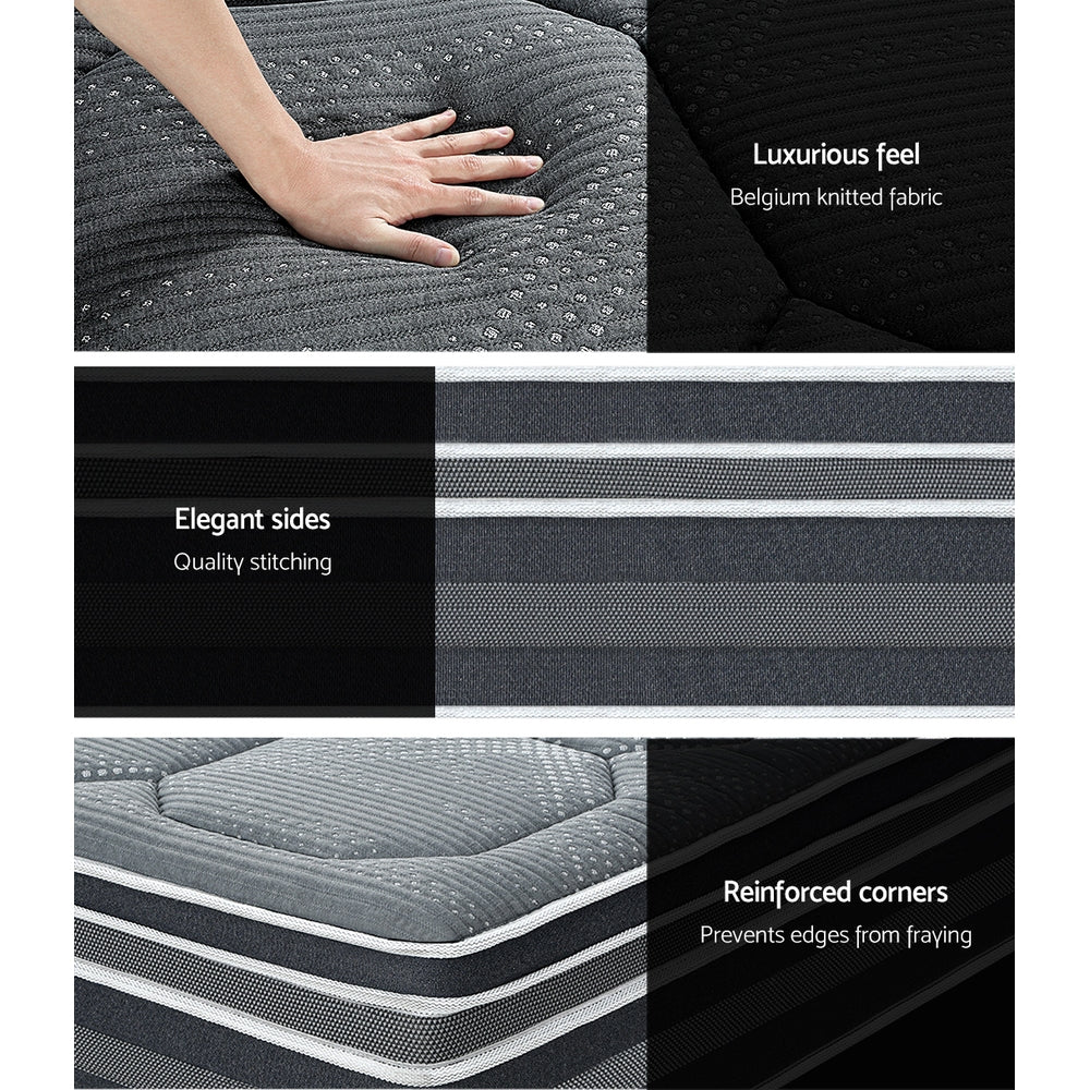 Giselle Bedding 35cm Mattress Bamboo Cover Queen-Mattresses-PEROZ Accessories