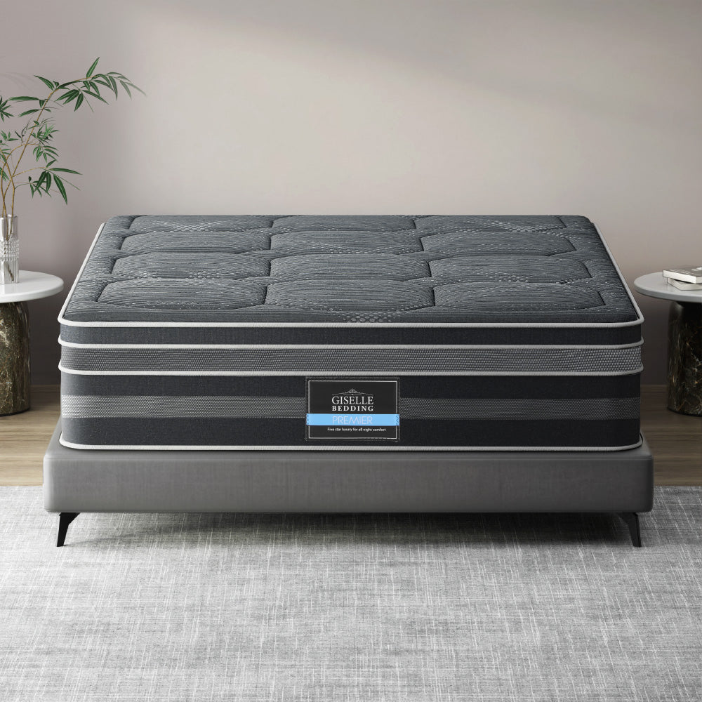 Giselle Bedding 35cm Mattress Bamboo Cover Queen-Mattresses-PEROZ Accessories