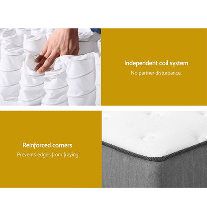 Giselle Bedding 23cm Mattress Extra Firm Double-Mattresses-PEROZ Accessories