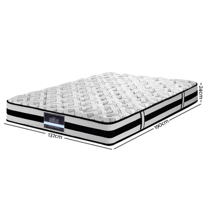 Giselle Bedding 24cm Mattress Super Firm Double-Mattresses-PEROZ Accessories