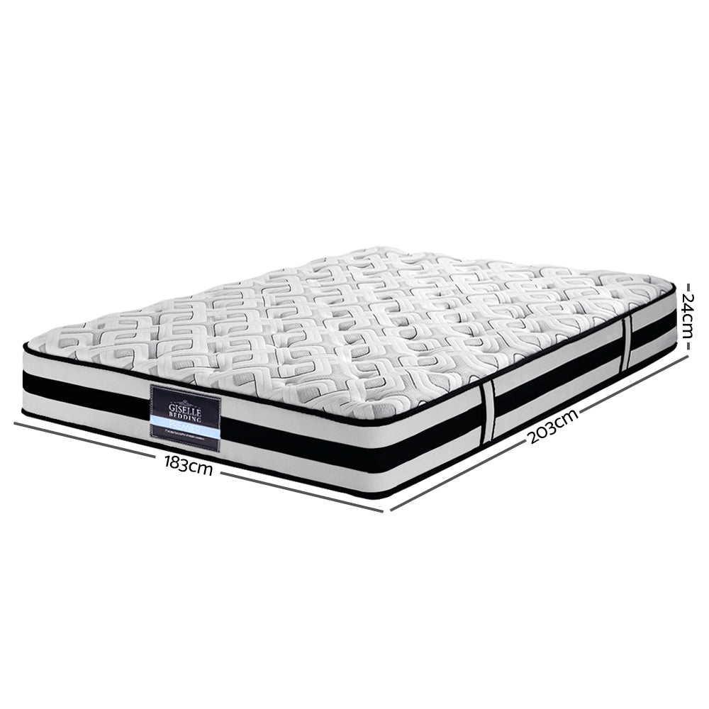 Giselle Bedding 24cm Mattress Super Firm King-Mattresses-PEROZ Accessories