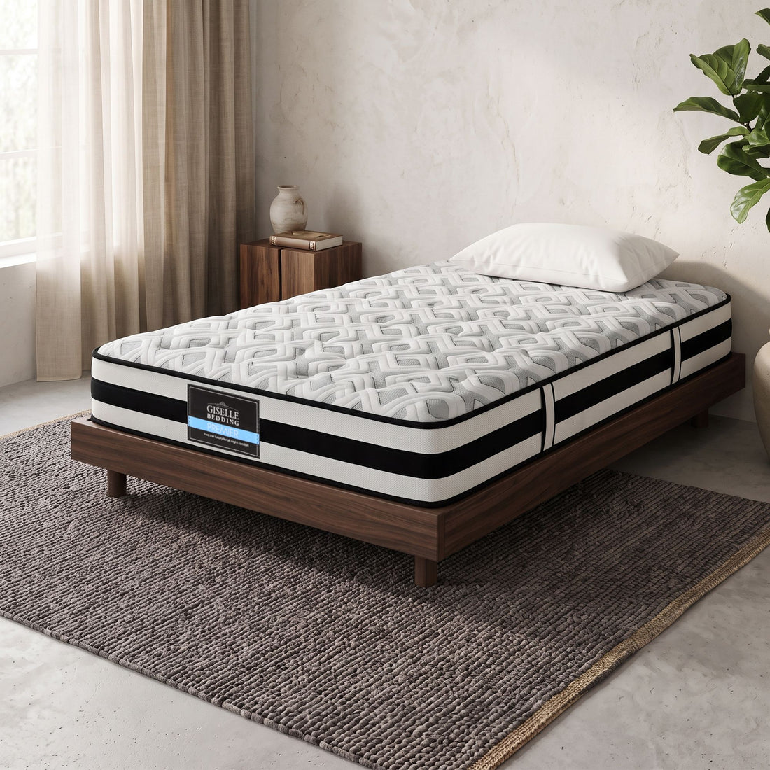 Giselle Bedding 24cm Mattress Super Firm Single-Mattresses-PEROZ Accessories