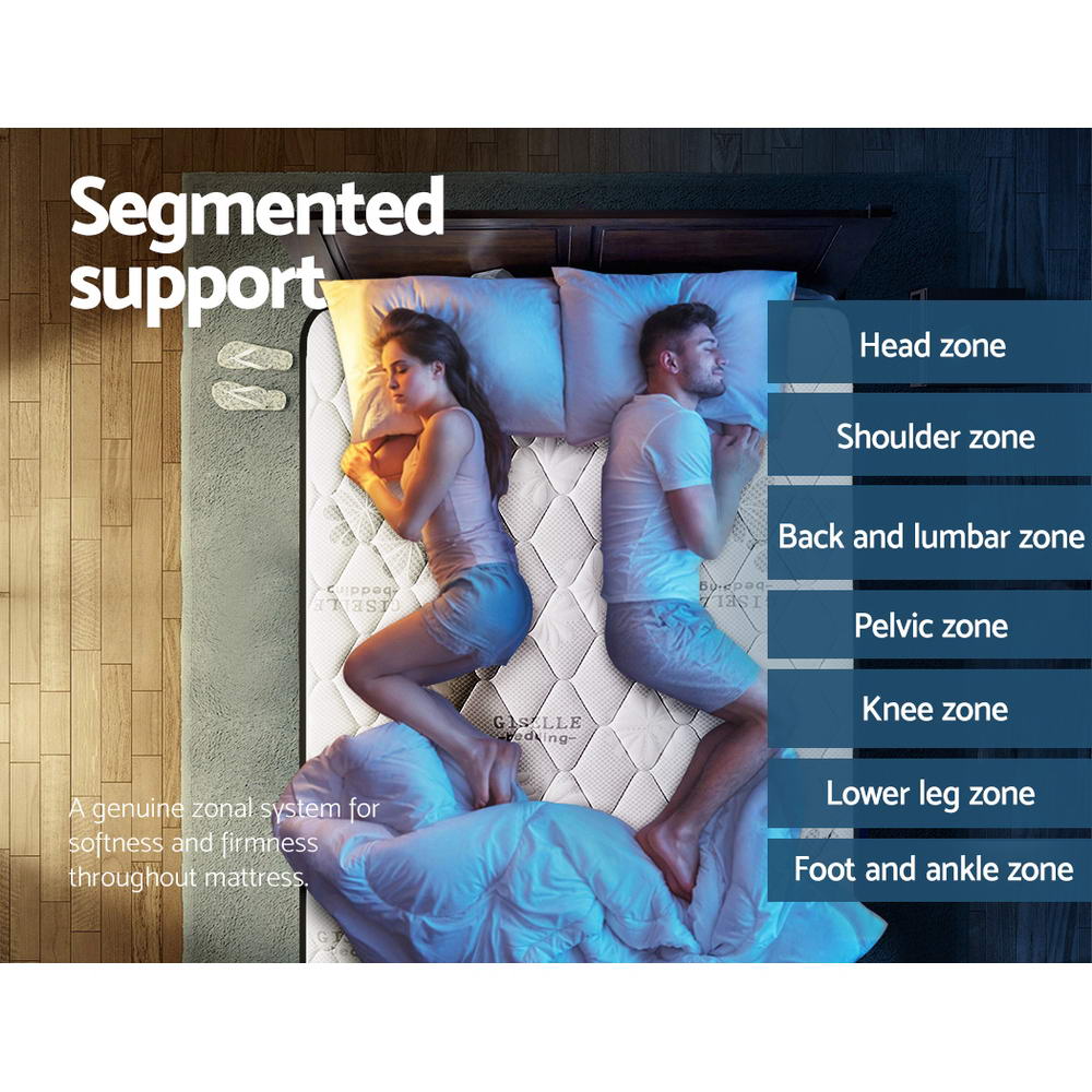 Giselle Bedding 28cm Mattress Super Firm Double-Mattresses-PEROZ Accessories