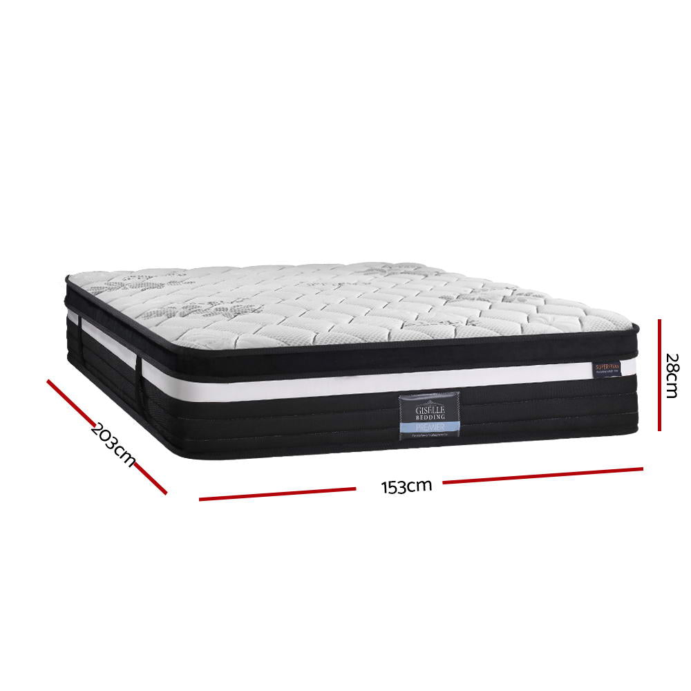 Giselle Bedding 28cm Mattress Super Firm Queen-Mattresses-PEROZ Accessories