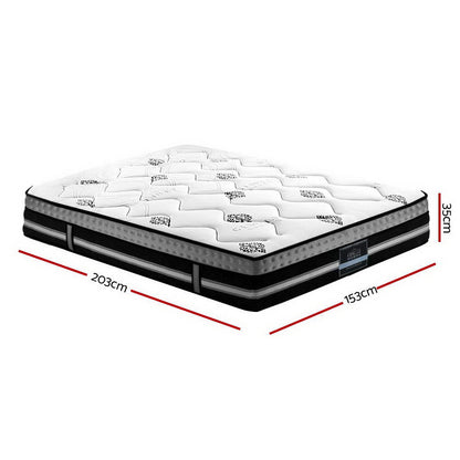 Giselle Bedding 35cm Mattress Cool Gel Memory Foam Queen-Mattresses-PEROZ Accessories