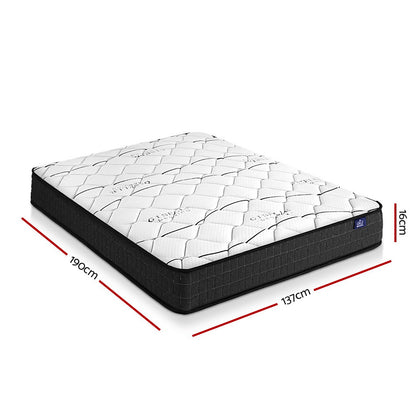 Giselle Bedding 16cm Mattress Medium Firm Double-Mattresses-PEROZ Accessories