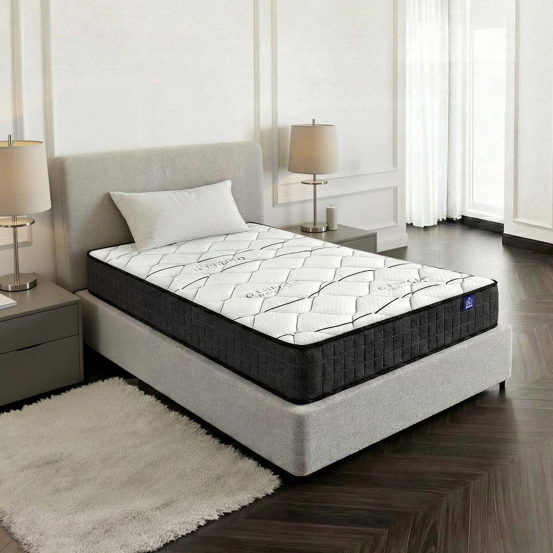 Giselle Bedding 16cm Mattress Medium Firm King Single-Mattresses-PEROZ Accessories