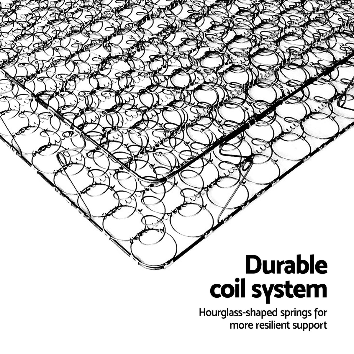 Giselle Bedding 16cm Mattress Medium Firm King Single-Mattresses-PEROZ Accessories