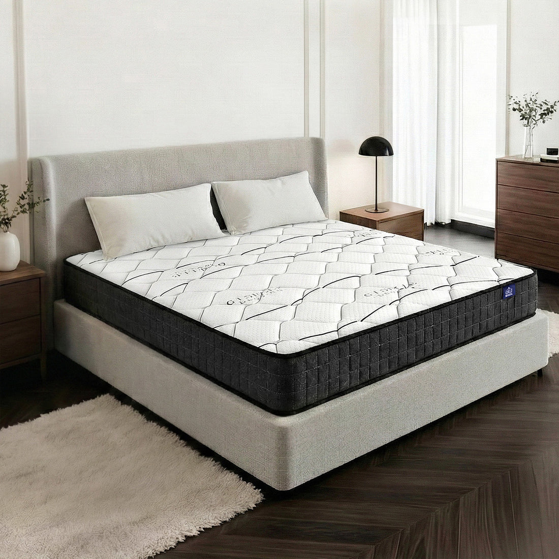 Giselle Bedding 16cm Mattress Medium Firm Queen-Mattresses-PEROZ Accessories