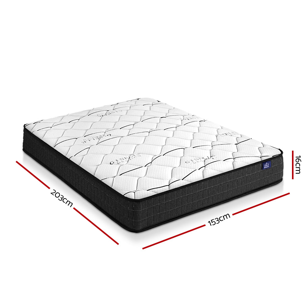 Giselle Bedding 16cm Mattress Medium Firm Queen-Mattresses-PEROZ Accessories