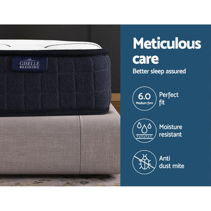 Giselle Bedding 16cm Mattress Medium Firm Queen-Mattresses-PEROZ Accessories