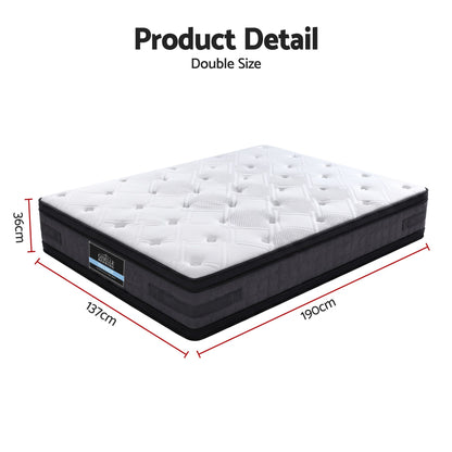 Giselle Bedding 36cm Mattress Cool Gel Memory Foam Double-Mattresses-PEROZ Accessories