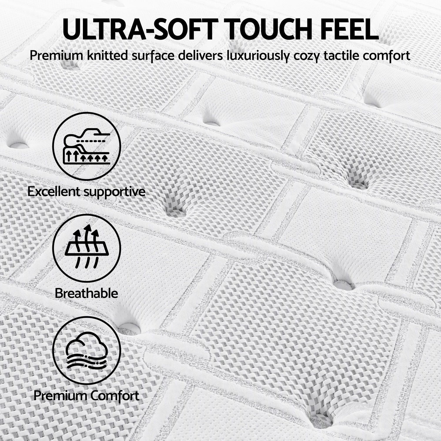 Giselle Bedding 36cm Mattress Cool Gel Memory Foam Double-Mattresses-PEROZ Accessories