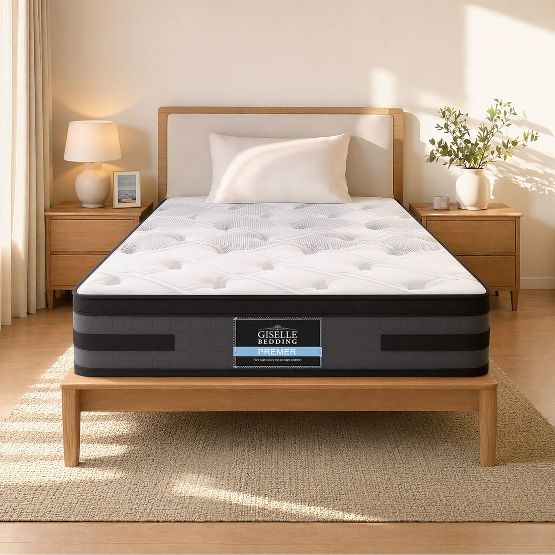 Giselle Bedding 36cm Mattress Cool Gel Memory Foam King Single-Mattresses-PEROZ Accessories