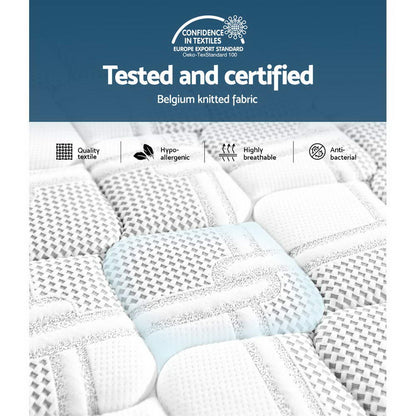 Giselle Bedding 36cm Mattress Cool Gel Memory Foam King Single-Mattresses-PEROZ Accessories