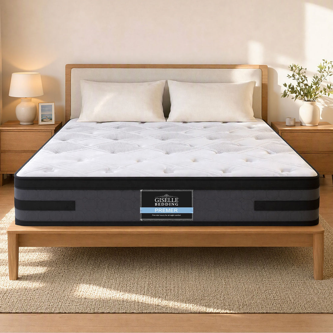 Giselle Bedding 36cm Mattress Cool Gel Memory Foam Queen-Mattresses-PEROZ Accessories