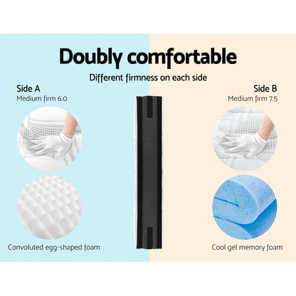 Giselle Bedding 36cm Mattress Cool Gel Memory Foam Queen-Mattresses-PEROZ Accessories