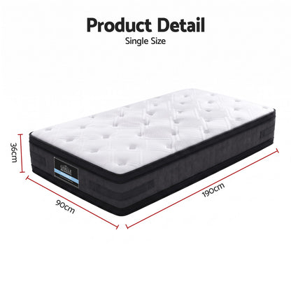 Giselle Bedding 36cm Mattress Cool Gel Memory Foam Single-Mattresses-PEROZ Accessories