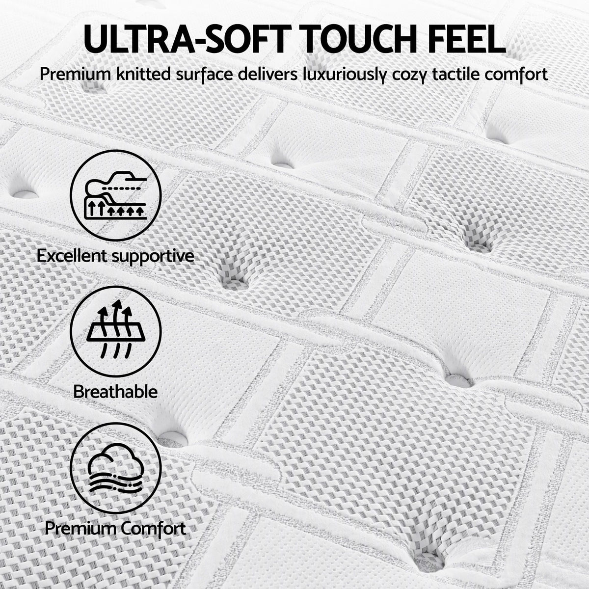Giselle Bedding 36cm Mattress Cool Gel Memory Foam Single-Mattresses-PEROZ Accessories