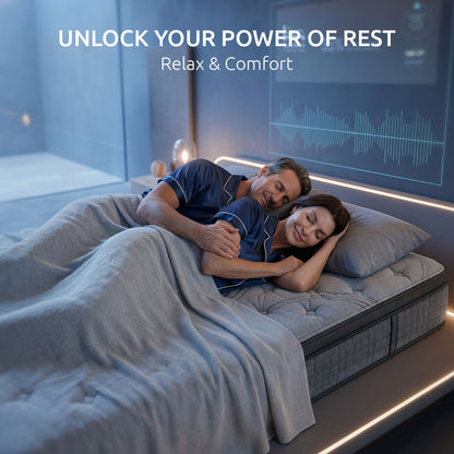 Levitex 33 cm Mattress 8.0 Extra Firm 7-Zone Pocket Spring Mattress with Dual-Row Edge Support &amp; Breathable Knit Cover Double-Furniture > Mattresses > Double Mattress-PEROZ Accessories