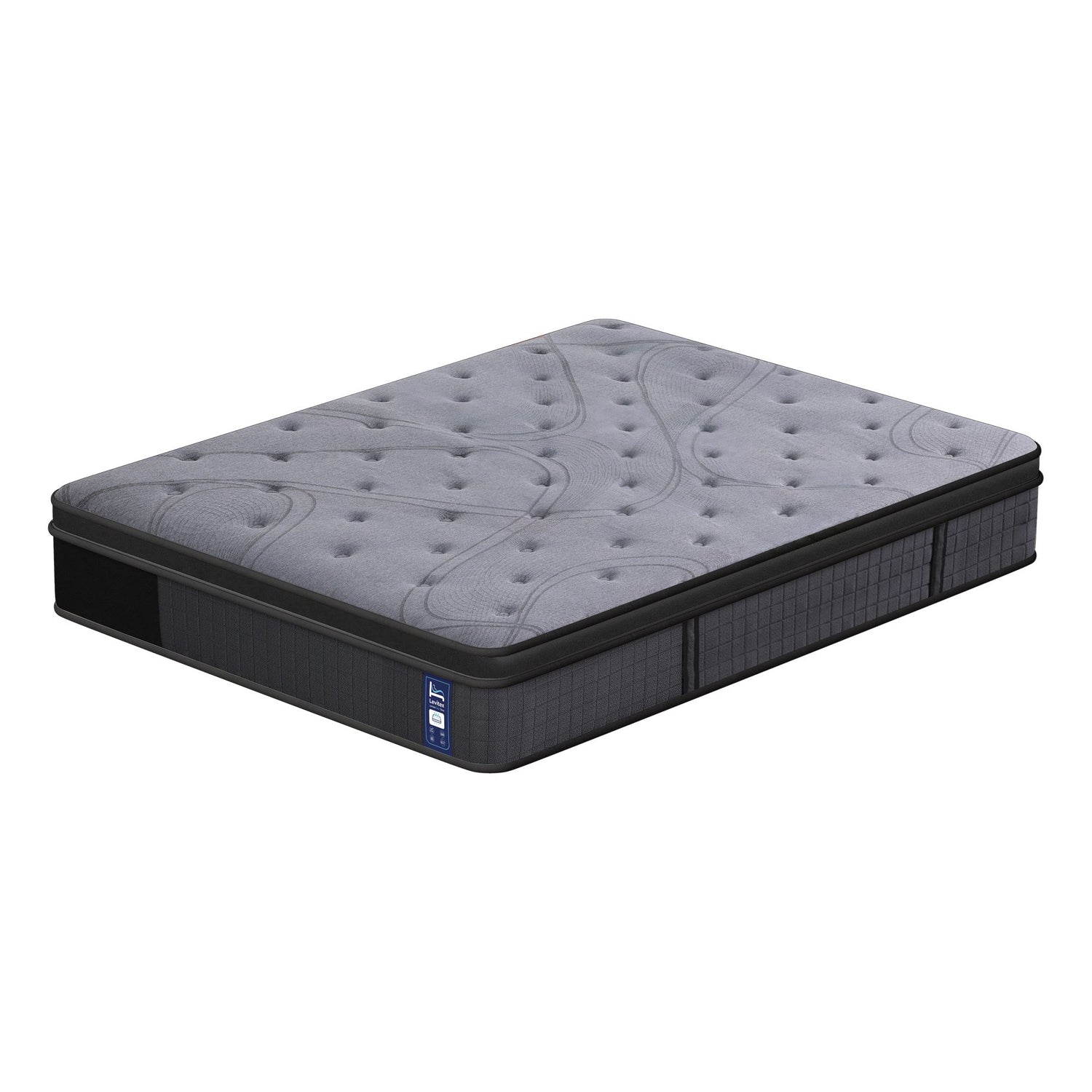 Levitex 33 cm Mattress 8.0 Extra Firm 7-Zone Pocket Spring Mattress with Dual-Row Edge Support &amp; Breathable Knit Cover King-Furniture > Mattresses > King Size Mattress-PEROZ Accessories