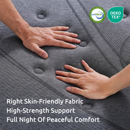 Levitex 33 cm Mattress 8.0 Extra Firm 7-Zone Pocket Spring Mattress with Dual-Row Edge Support &amp; Breathable Knit Cover Queen-Furniture > Mattresses > Queen Mattress-PEROZ Accessories