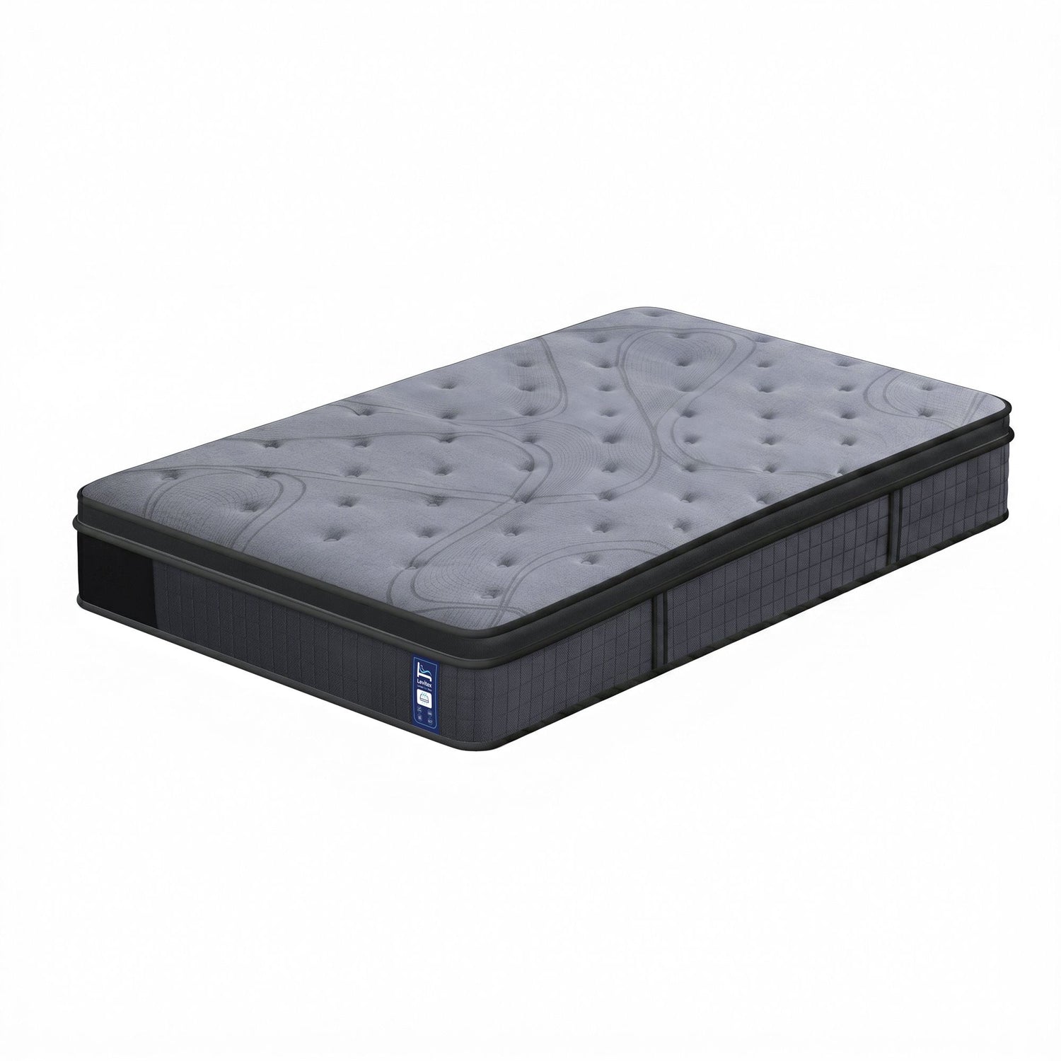 Levitex 33 cm Mattress 8.0 Extra Firm 7-Zone Pocket Spring Mattress with Dual-Row Edge Support &amp; Breathable Knit Cover Single-Furniture > Mattresses > Single Mattress-PEROZ Accessories