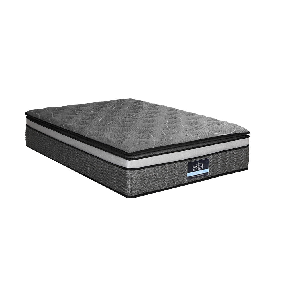 Giselle Bedding 34cm Mattress Double Layer Pocket Spring Double-Mattresses-PEROZ Accessories