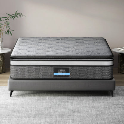 Giselle Bedding 34cm Mattress Double Layer Pocket Spring Queen-Mattresses-PEROZ Accessories