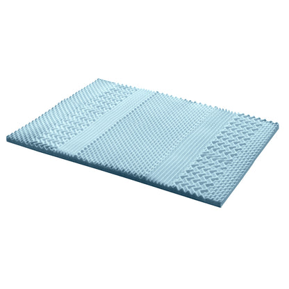 Giselle Bedding Memory Foam Mattress Topper 7-Zone 5cm Double-Furniture &gt; Mattresses &gt; Mattress Toppers-PEROZ Accessories