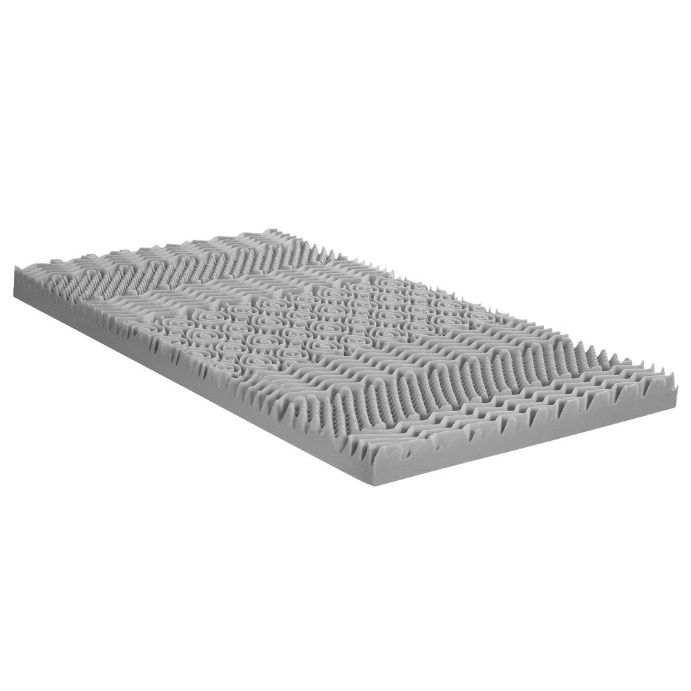 Giselle Bedding 8cm Memory Foam Mattress Topper 7-Zone Graphite Single-Furniture > Mattresses > Mattress Toppers-PEROZ Accessories