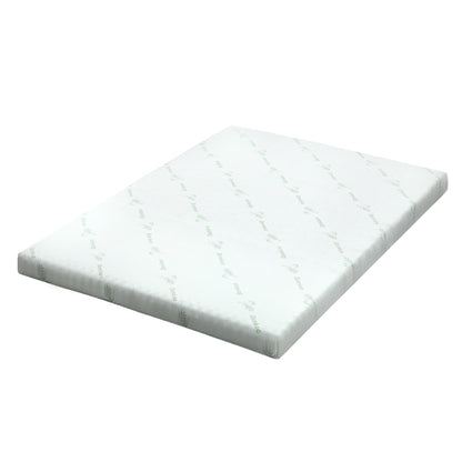 Giselle Bedding Memory Foam Mattress Topper Cool Gel Bed Mat Bamboo 10cm Single-Furniture &gt; Mattresses &gt; Mattress Toppers-PEROZ Accessories