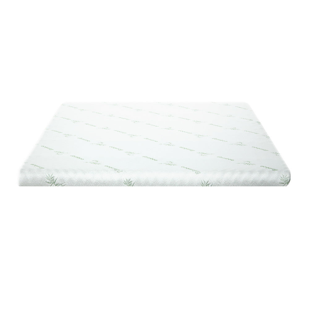 Giselle Bedding Memory Foam Mattress Topper Cool Gel Bed Mat Bamboo 10cm Single-Furniture &gt; Mattresses &gt; Mattress Toppers-PEROZ Accessories