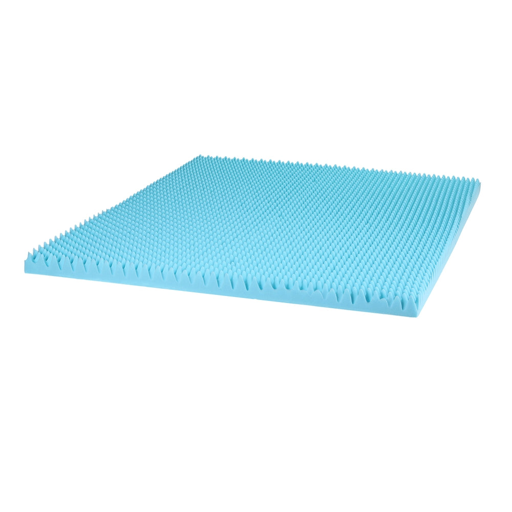 Giselle 8cm Memory Foam Mattress Topper Gel Egg Crate Foam Bamboo Double-Furniture > Mattresses > Mattress Toppers-PEROZ Accessories