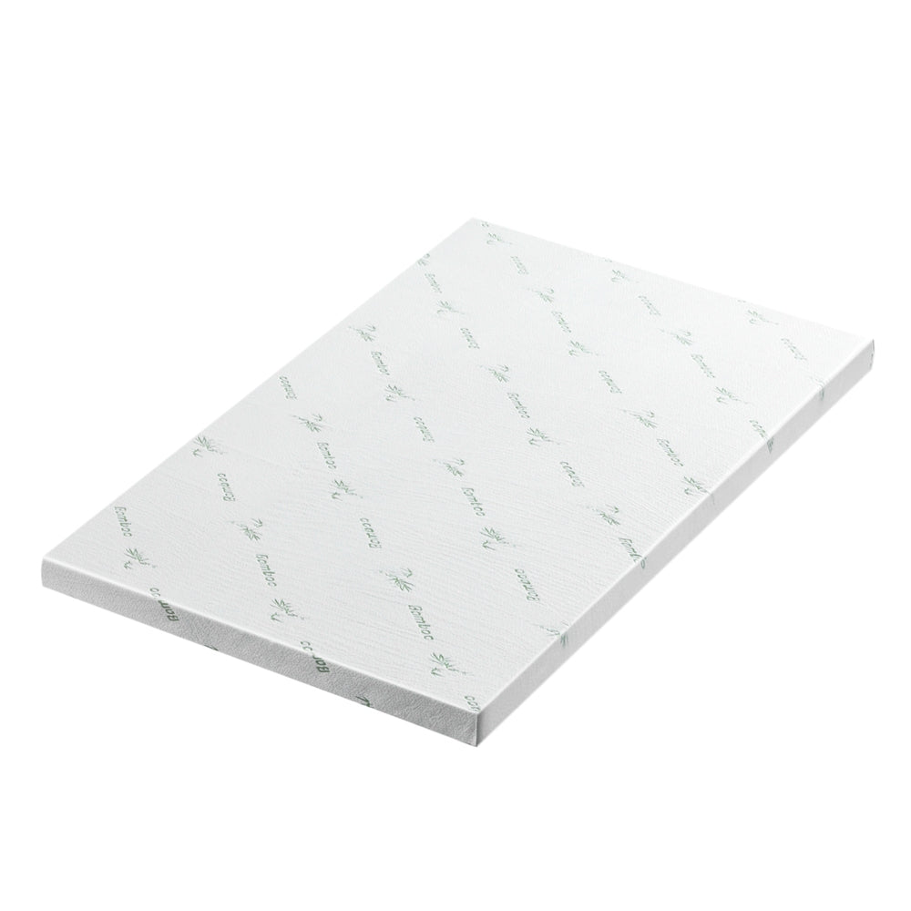 Giselle Bedding Memory Foam Mattress Topper Ventilated Cool Gel 8cm Single-Furniture &gt; Mattresses &gt; Mattress Toppers-PEROZ Accessories
