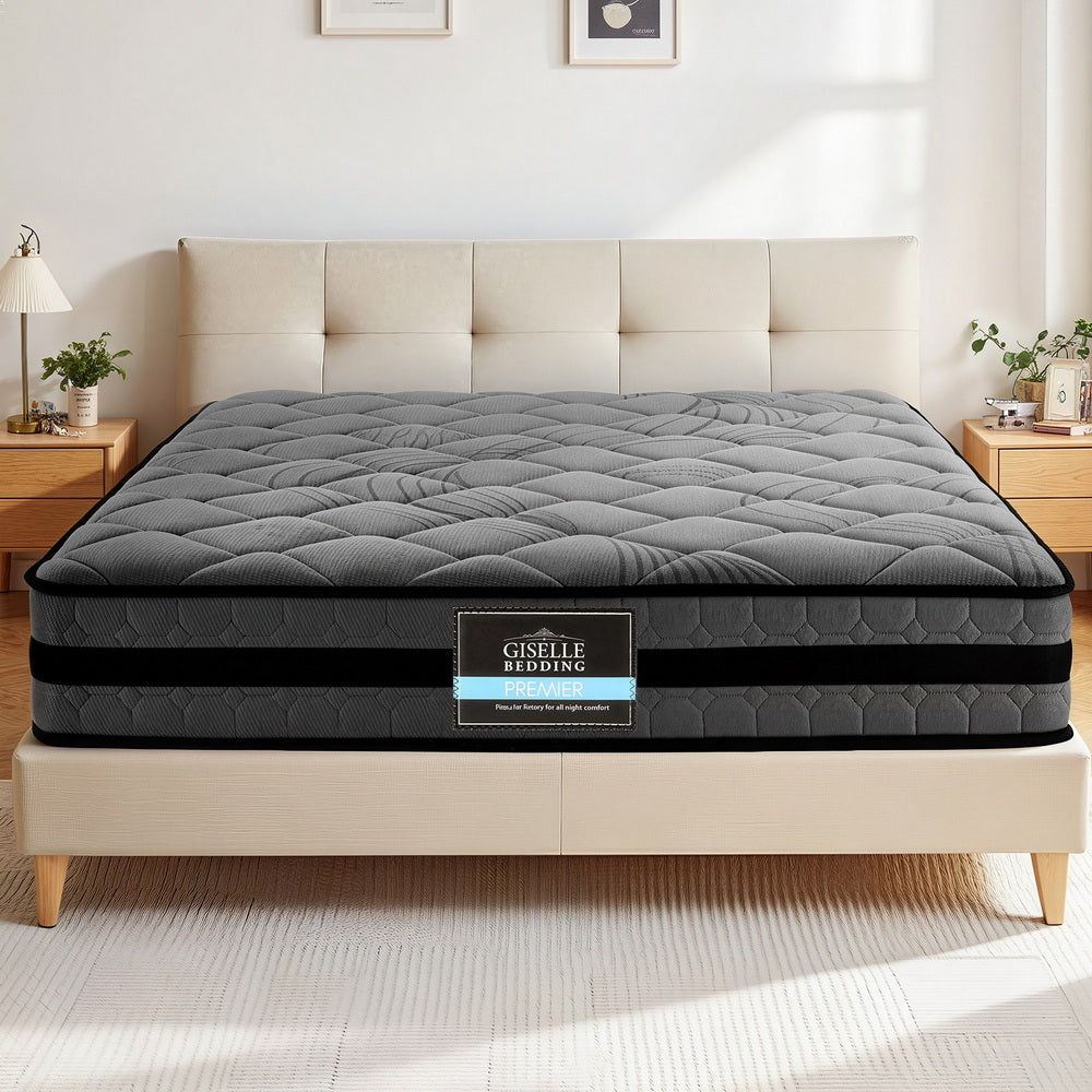 Giselle Bedding 22cm Mattress Medium Firm Double-Mattresses-PEROZ Accessories