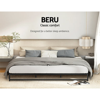 Artiss Bed Frame King Size Metal BERU-Furniture &gt; Bedroom-PEROZ Accessories