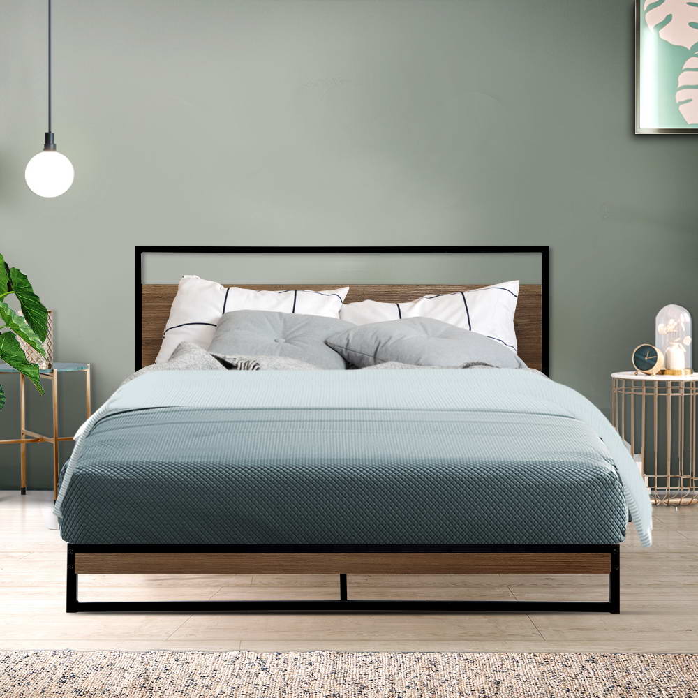 Artiss Bed Frame Double Size Metal Bed Frame DANE-Bed Frames-PEROZ Accessories