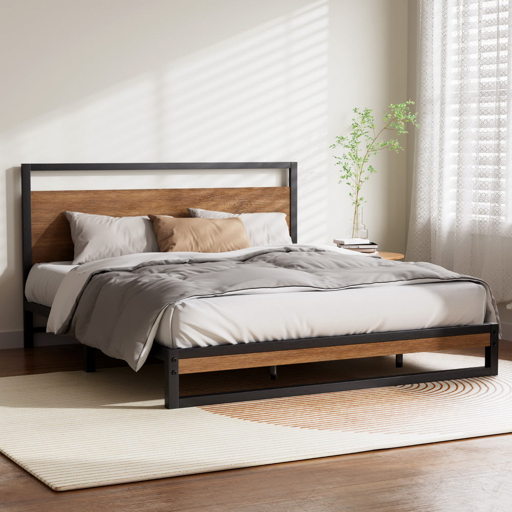 Artiss Bed Frame King Size Metal Bed Frame DANE-Bed Frames-PEROZ Accessories
