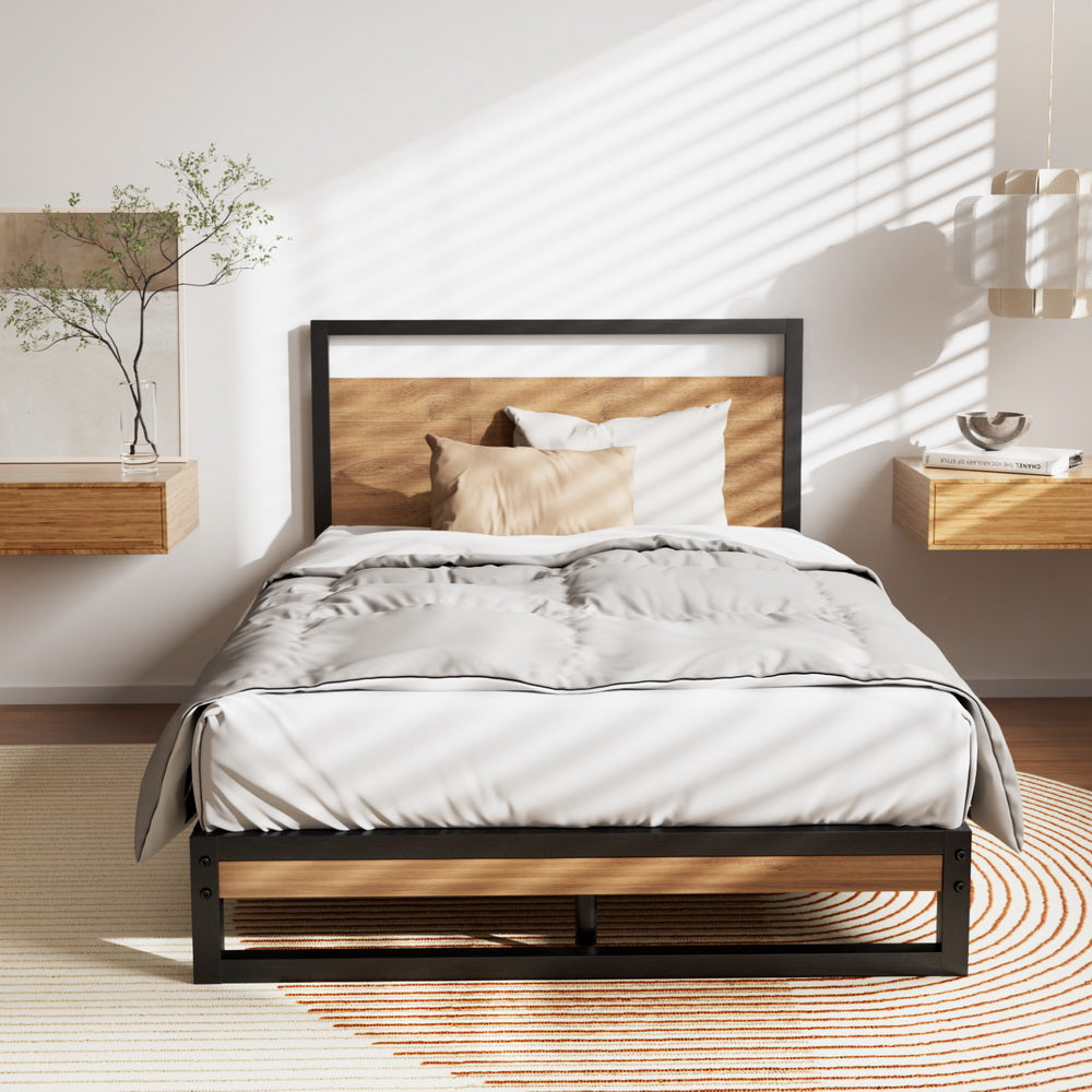 Artiss Bed Frame Metal Bed Frame DANE - King Single-Bed Frames-PEROZ Accessories