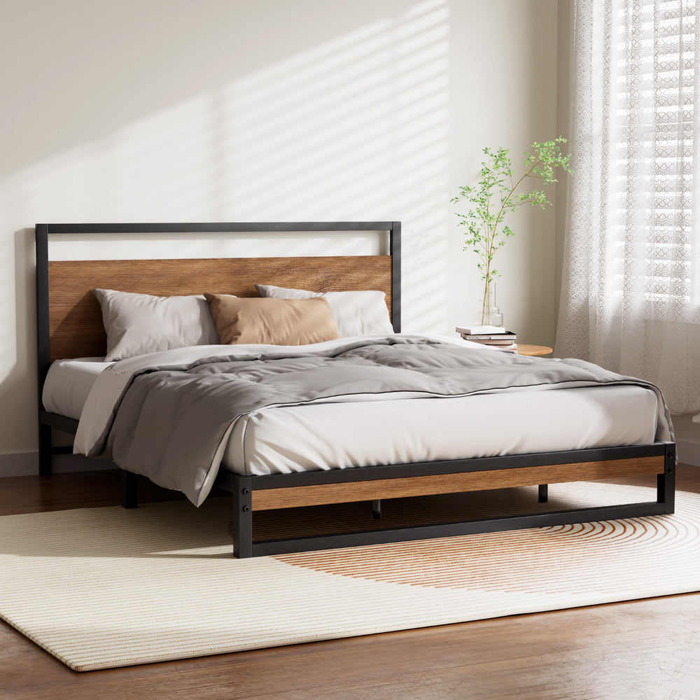 Artiss Bed Frame Queen Size Metal Bed Frame DANE-Bed Frames-PEROZ Accessories