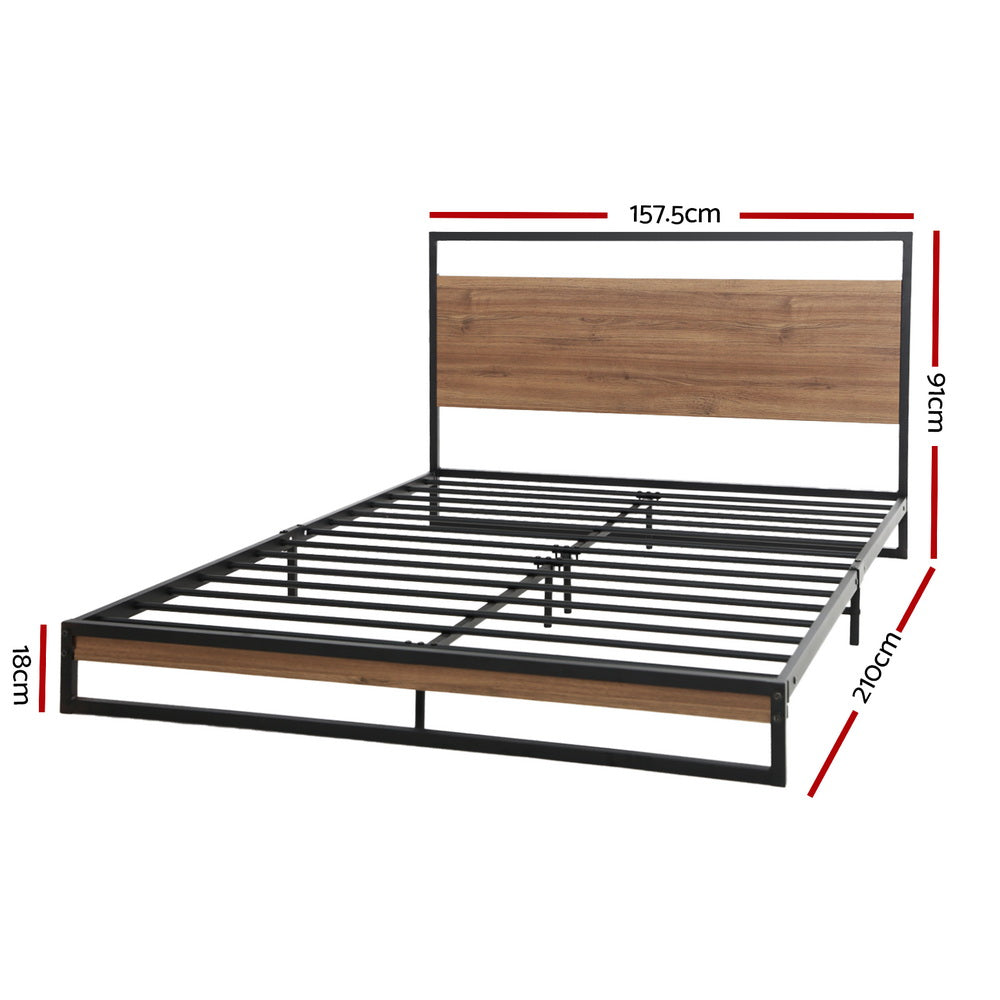 Artiss Bed Frame Queen Size Metal Bed Frame DANE-Bed Frames-PEROZ Accessories