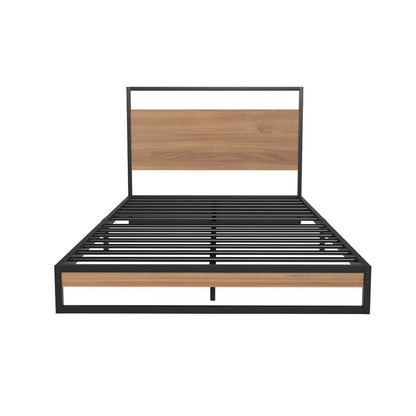 Artiss Metal Bed Frame King Single Size Beds Platform with Mattress-Furniture &gt; Bedroom &gt; Beds &amp; Bed Frames-PEROZ Accessories