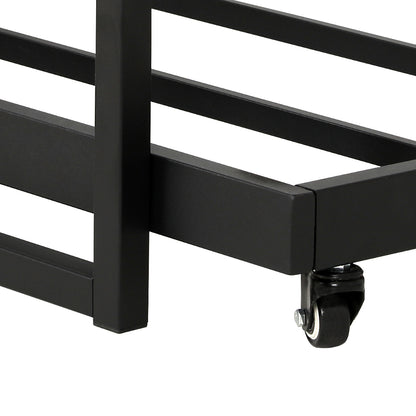 Artiss Bed Frame 2x Single Size Metal Trundle Daybed DEAN-Furniture &gt; Bedroom-PEROZ Accessories
