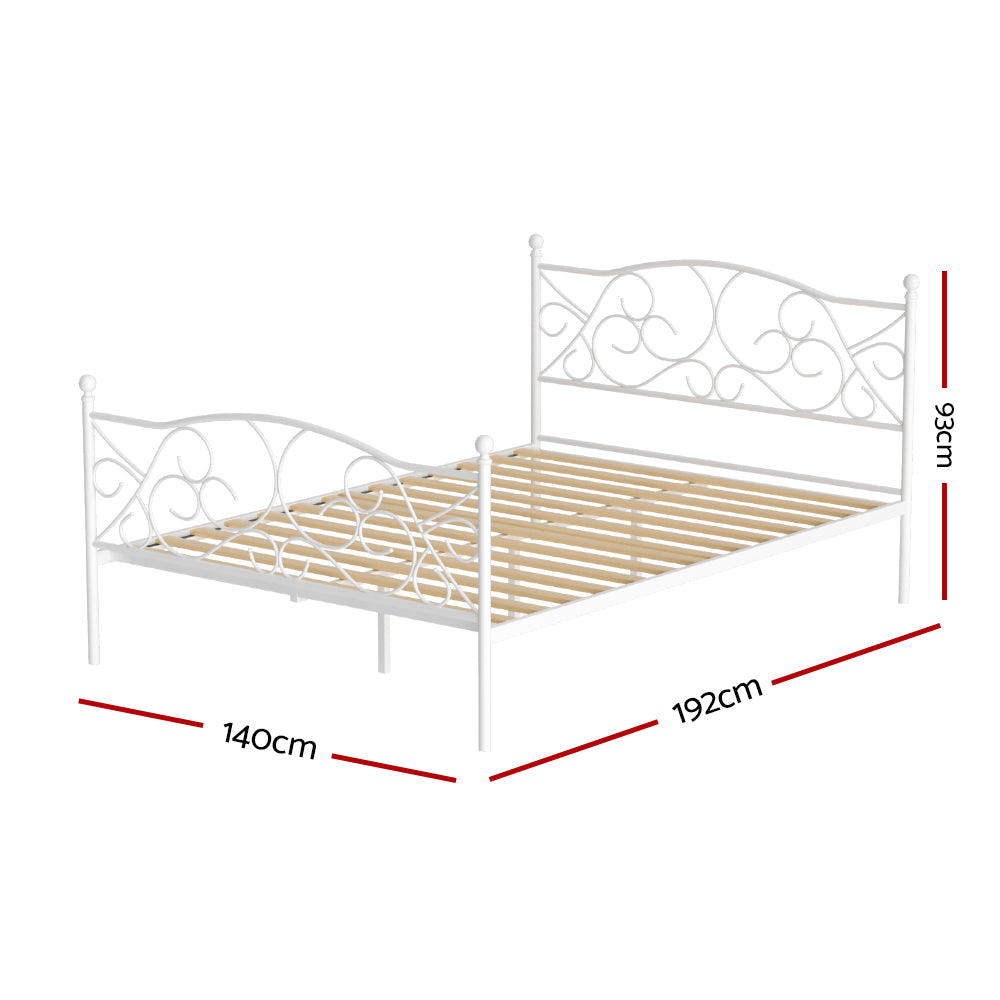 Artiss Bed Frame Double Size Metal Frame GROA-Furniture &gt; Bedroom-PEROZ Accessories
