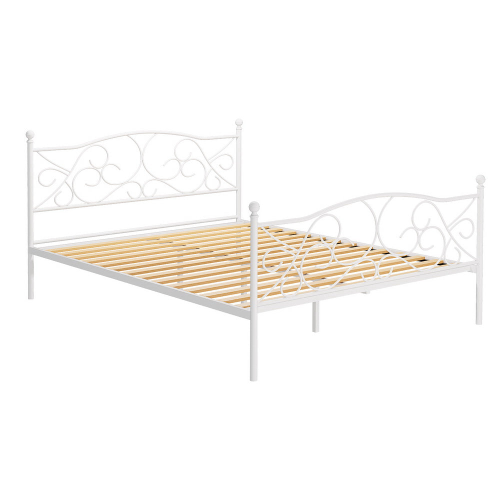 Artiss Bed Frame Queen Size Metal Bed Frame GROA-Furniture &gt; Bedroom &gt; Beds &amp; Bed Frames-PEROZ Accessories