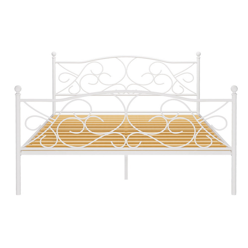 Artiss Bed Frame Queen Size Metal Bed Frame GROA-Furniture &gt; Bedroom &gt; Beds &amp; Bed Frames-PEROZ Accessories