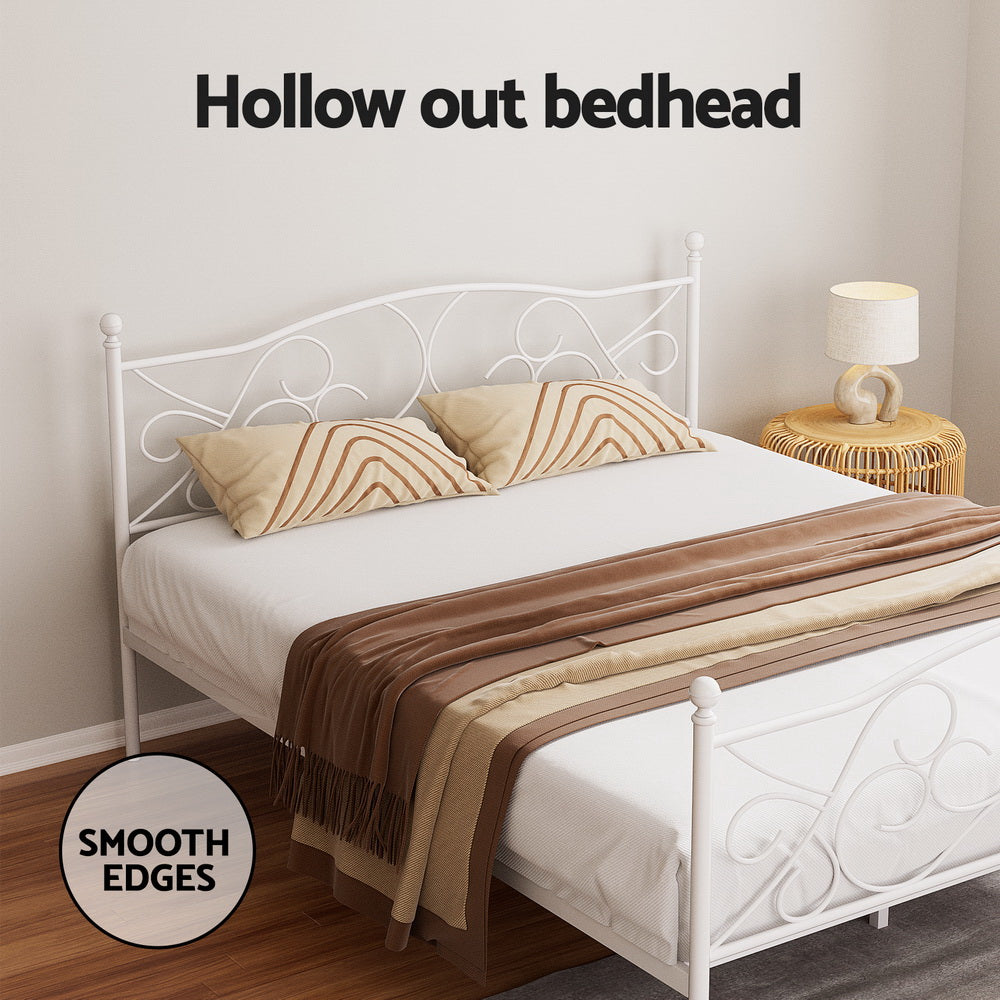 Artiss Bed Frame Queen Size Metal Bed Frame GROA-Furniture &gt; Bedroom &gt; Beds &amp; Bed Frames-PEROZ Accessories