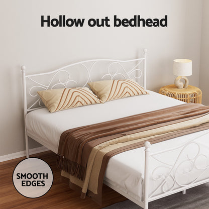 Artiss Bed Frame Queen Size Metal Bed Frame GROA-Furniture &gt; Bedroom &gt; Beds &amp; Bed Frames-PEROZ Accessories